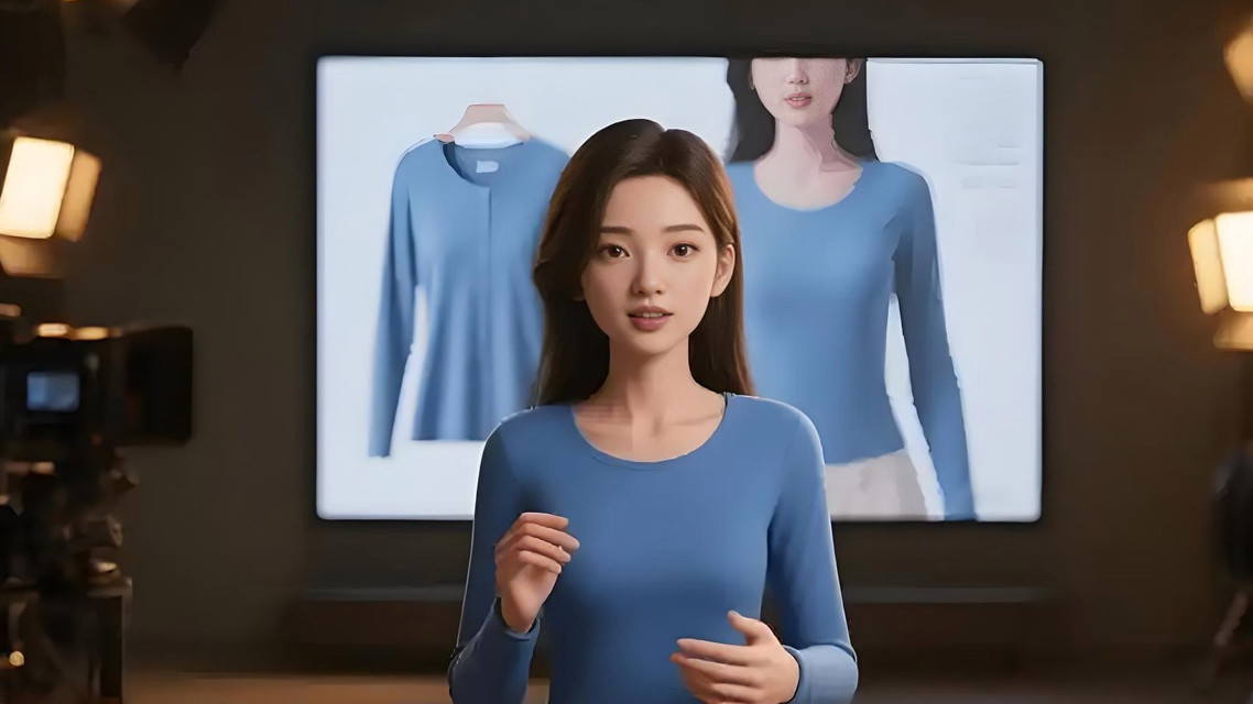 AI模特穿AI衣服做AI直播带货