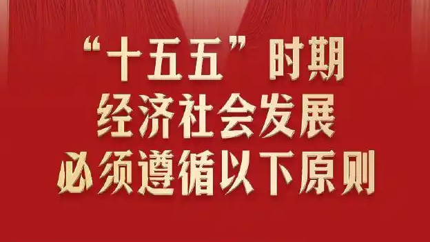 “十五五”时期发展遵循6个坚持