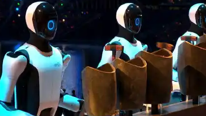 起猛了机器人敲上青铜器了