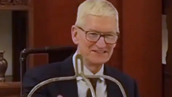 库克再访北京 体验中式下午茶